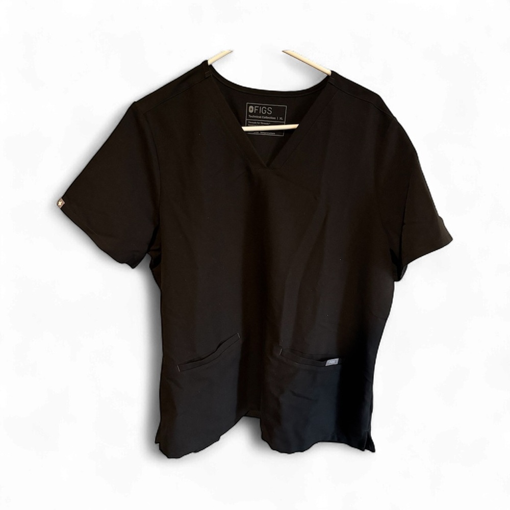 Figs Black Casma - Scrub Top - XL / Black